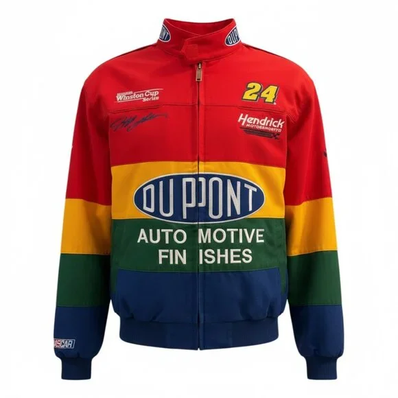 Vintage Jeff Gordon 24 Dupont Multi-Color Chase Authentics NASCAR Jacket M” - Picture 2 of 15